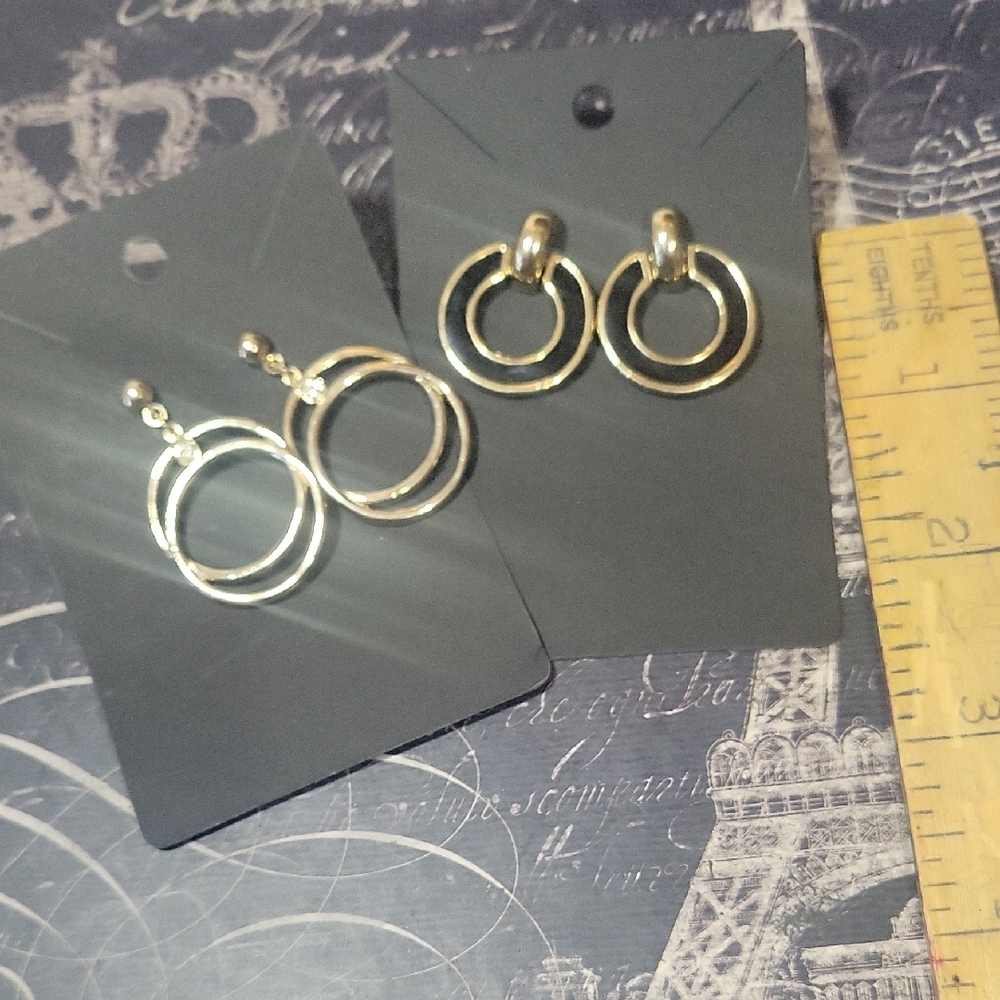 Gold Hoop Earring 2 sets